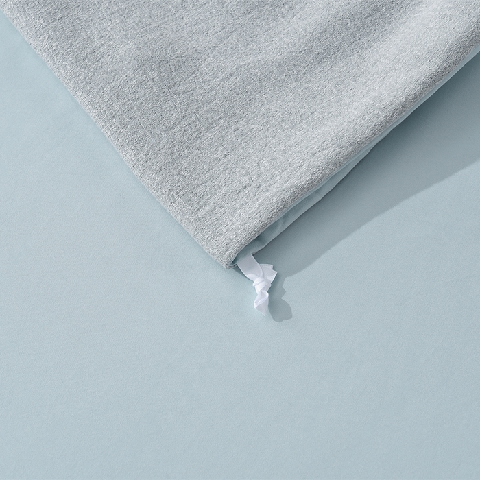 91家纺网 家纺一手货源 找家纺 瑞驰家纺 2025新款长绒棉纯棉色织提花绣花磨毛四件套-克里斯汀 克里斯汀-宁静蓝