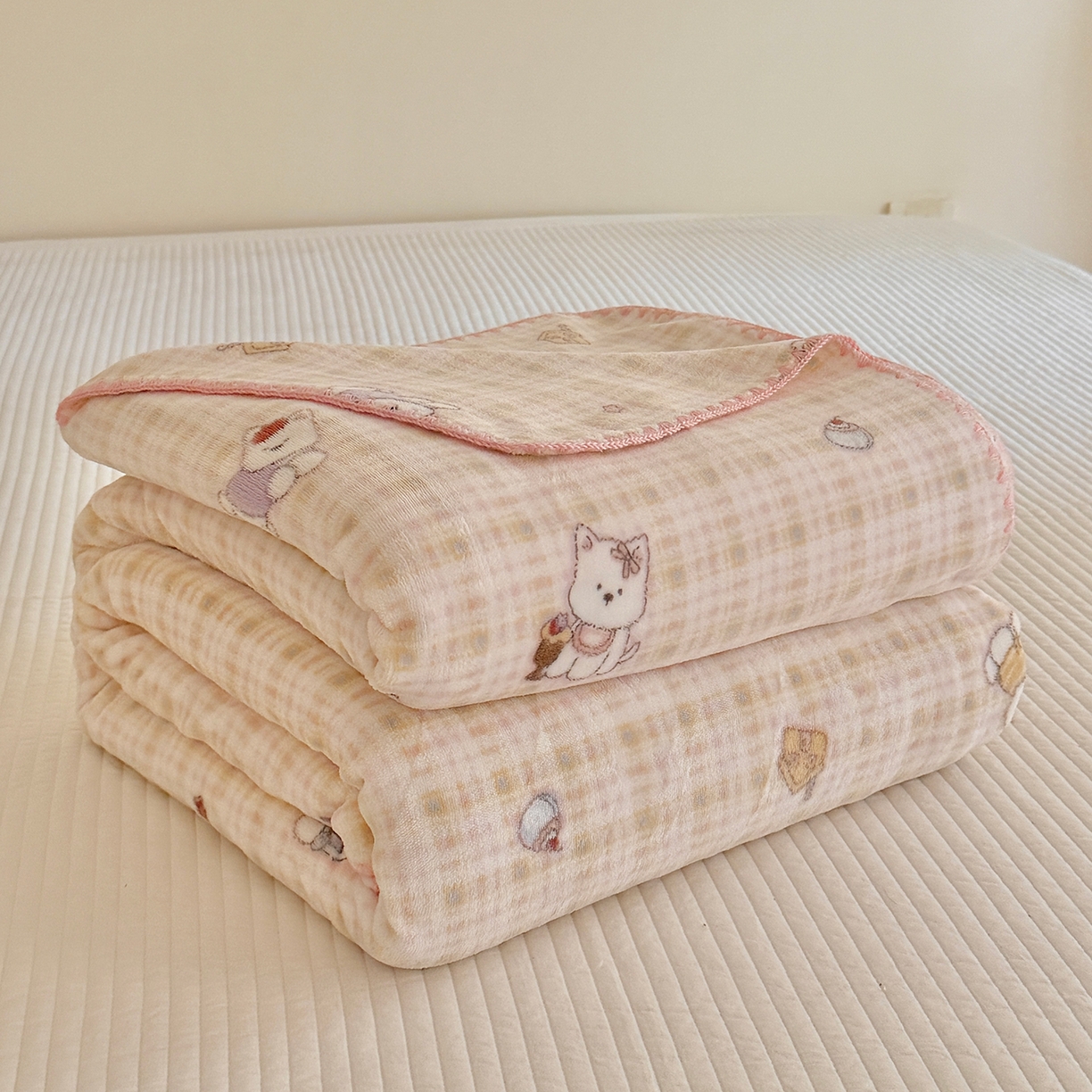 91家纺网 家纺一手货源 找家纺 澳萝拉 2025新款230g高克重全工艺牛奶绒三角针毛毯四季毯休闲毯毯子（稳定供货 不缺货） 班尼小狗