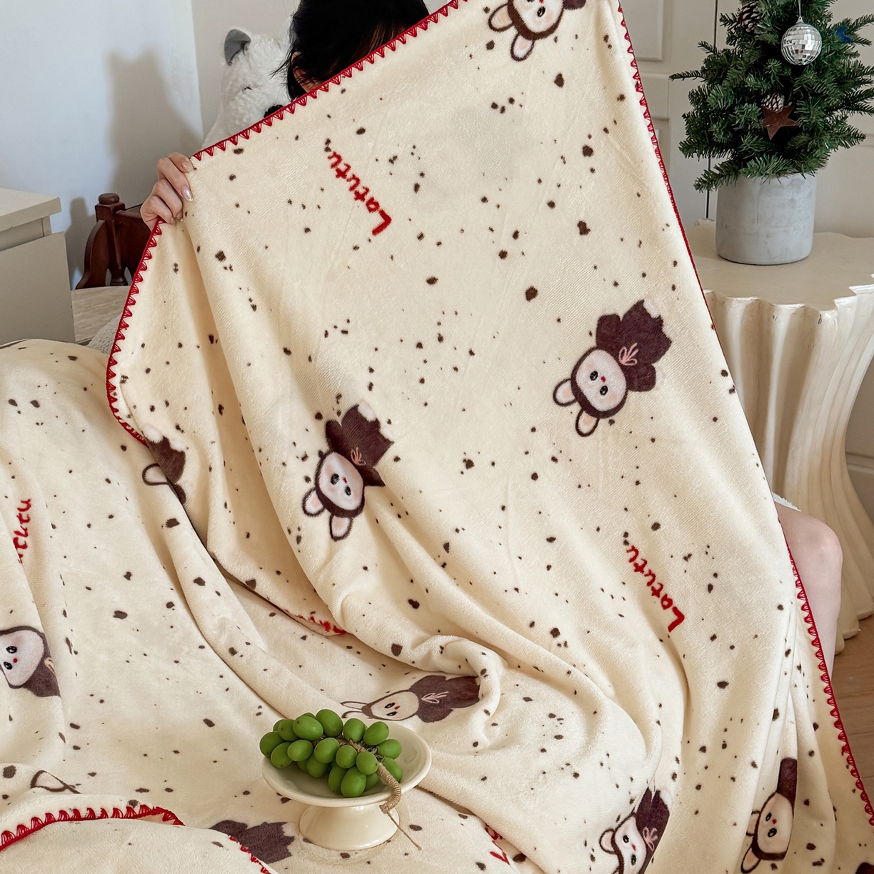 91家纺网 家纺一手货源 找家纺 澳萝拉 2025新款230g高克重全工艺牛奶绒三角针毛毯四季毯休闲毯毯子（稳定供货 不缺货） 拉兔兔