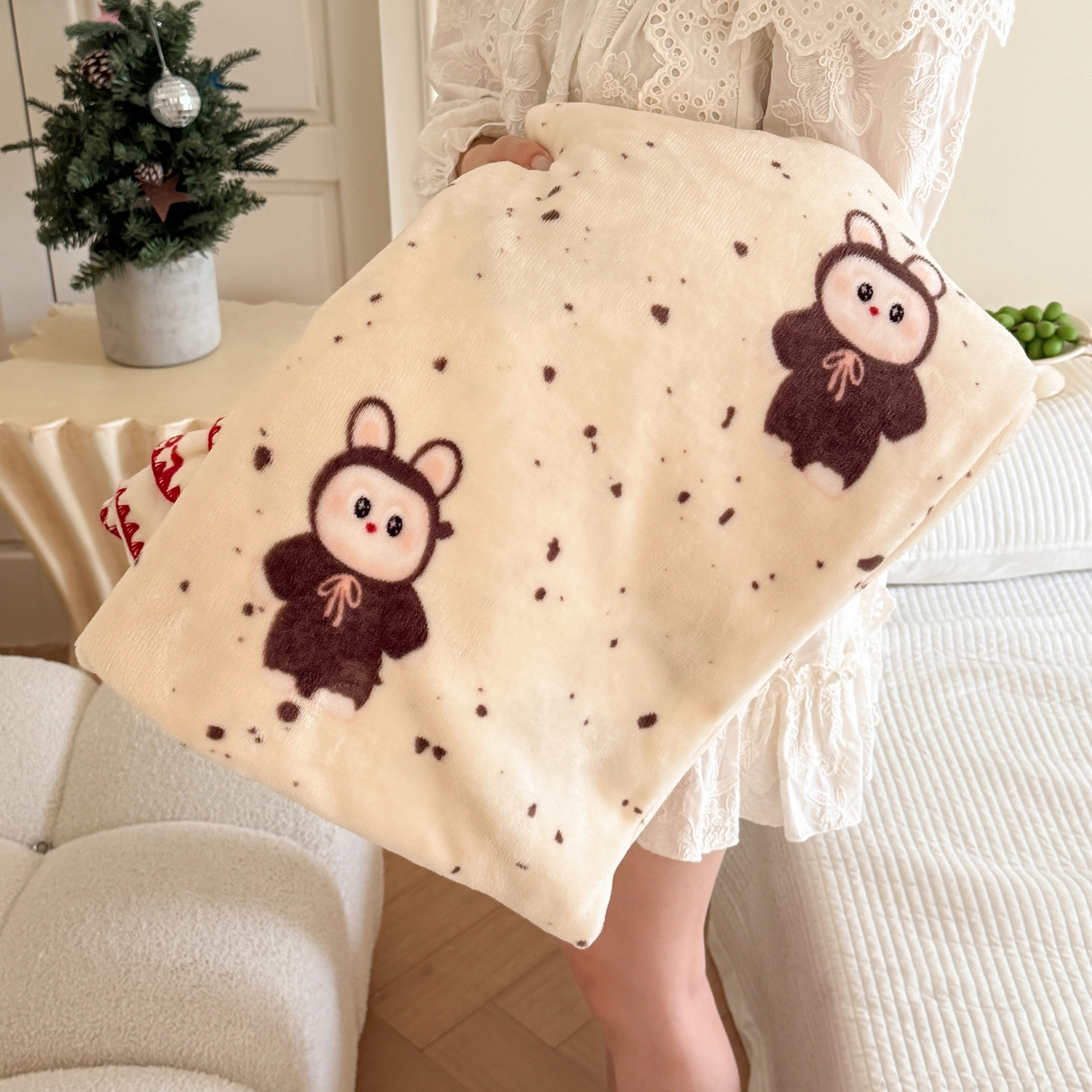 91家纺网 家纺一手货源 找家纺 澳萝拉 2025新款230g高克重全工艺牛奶绒三角针毛毯四季毯休闲毯毯子（稳定供货 不缺货） 拉兔兔