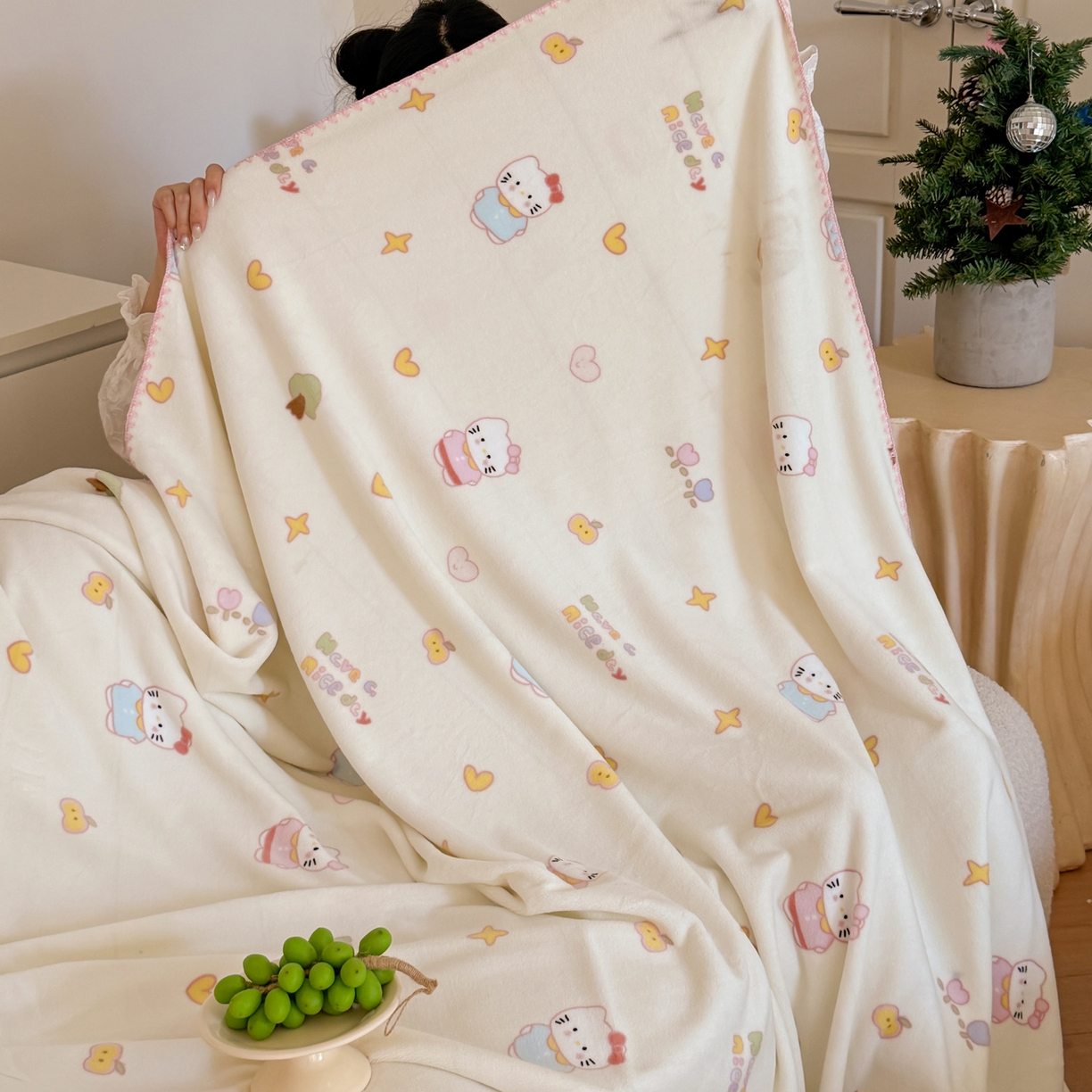 91家纺网 家纺一手货源 找家纺 澳萝拉 2025新款230g高克重全工艺牛奶绒三角针毛毯四季毯休闲毯毯子（稳定供货 不缺货） 童趣嘟嘟猫