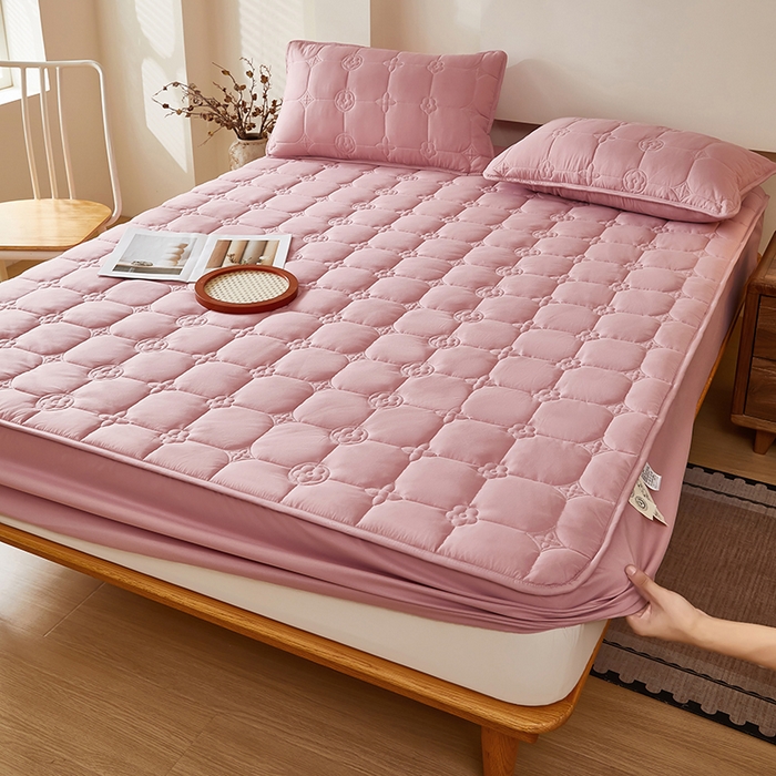 91家纺网 家纺一手货源 找家纺 （总）瑞兴纺 2025年新款亲肤夹棉床笠床裙