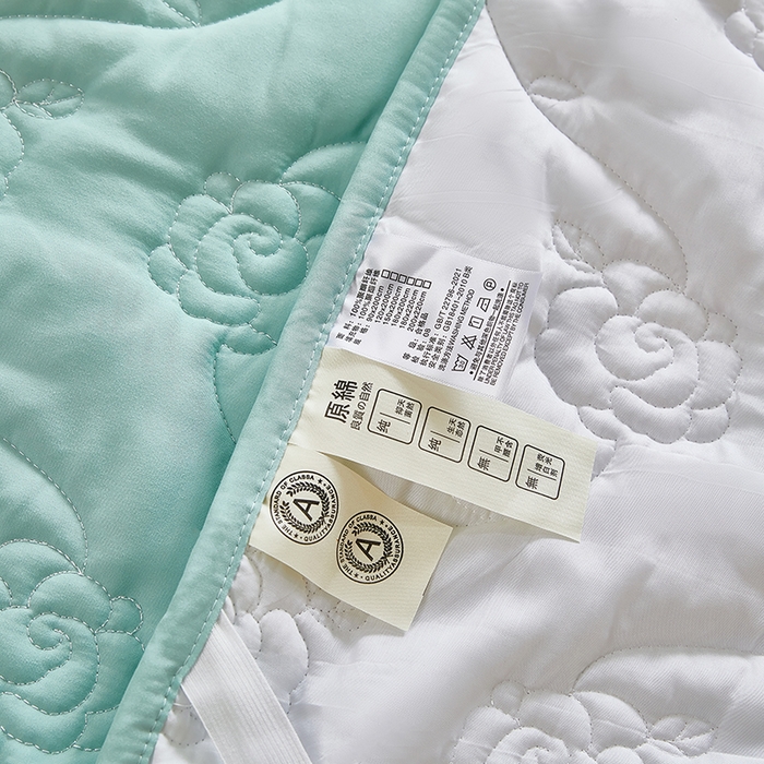 91家纺网 家纺一手货源 找家纺 瑞兴纺 2025年新款亲肤夹棉床笠床裙 床裙花边款：繁花-梦兰