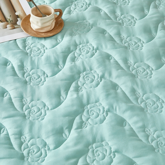 91家纺网 家纺一手货源 找家纺 瑞兴纺 2025年新款亲肤夹棉床笠床裙 床裙花边款：繁花-梦兰