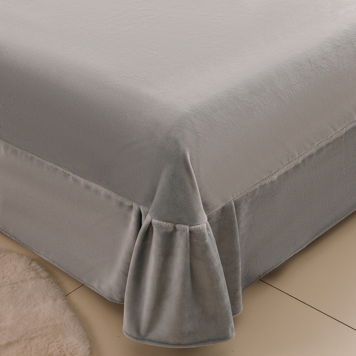 91家纺网 家纺一手货源 找家纺 畅畅家纺 2025新款高克重兔毛大包边立体雕花牛奶绒床单四件套 多彩生活