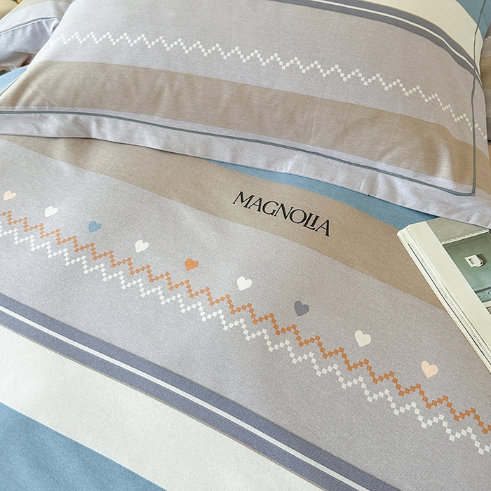 91家纺网 家纺一手货源 找家纺 橘姿 2025新款100%加厚全棉四件套纯棉四件套磨毛四件套礼盒装（控价不低于170） 安格斯