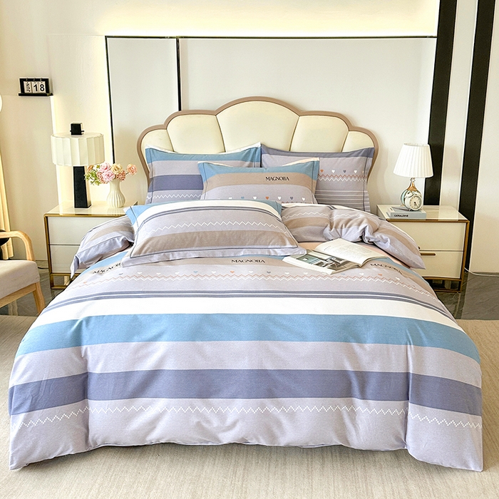 91家纺网 家纺一手货源 找家纺 橘姿 2025新款100%加厚全棉四件套纯棉四件套磨毛四件套礼盒装（控价不低于170） 安格斯