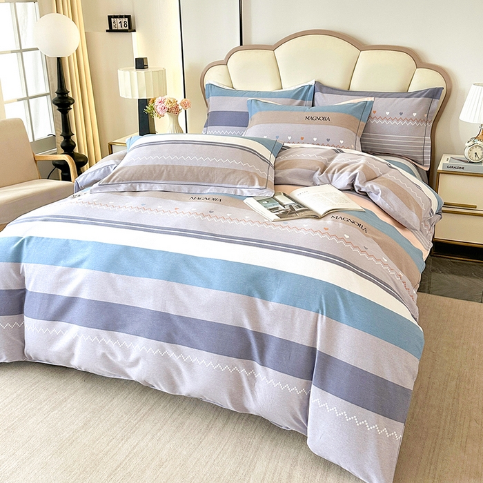 91家纺网 家纺一手货源 找家纺 橘姿 2025新款100%加厚全棉四件套纯棉四件套磨毛四件套礼盒装（控价不低于170） 安格斯