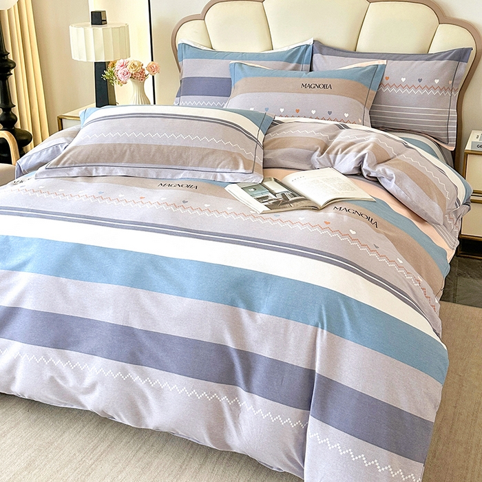 91家纺网 家纺一手货源 找家纺 橘姿 2025新款100%加厚全棉四件套纯棉四件套磨毛四件套礼盒装（控价不低于170） 安格斯