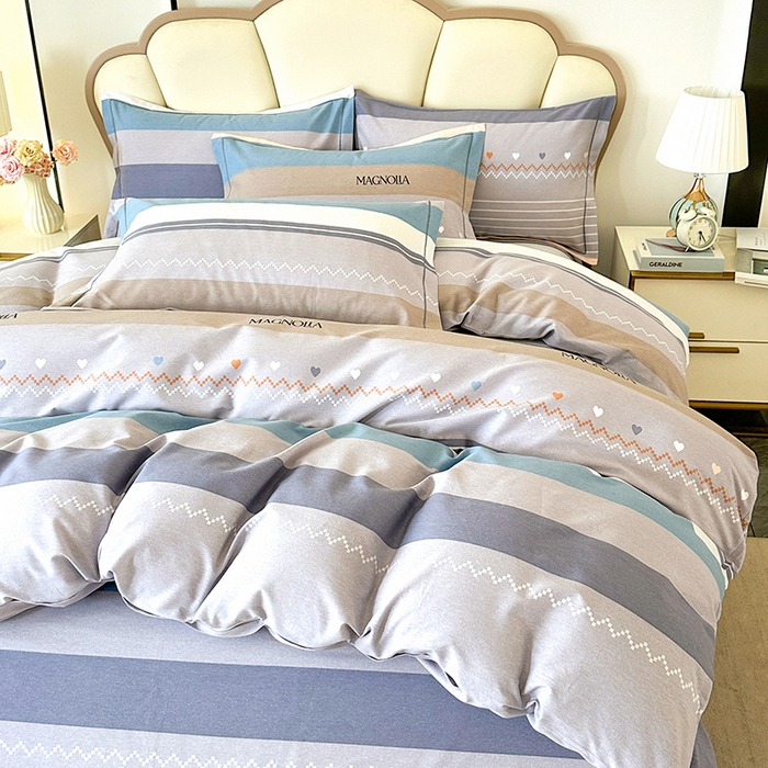 91家纺网 家纺一手货源 找家纺 橘姿 2025新款100%加厚全棉四件套纯棉四件套磨毛四件套礼盒装（控价不低于170） 安格斯