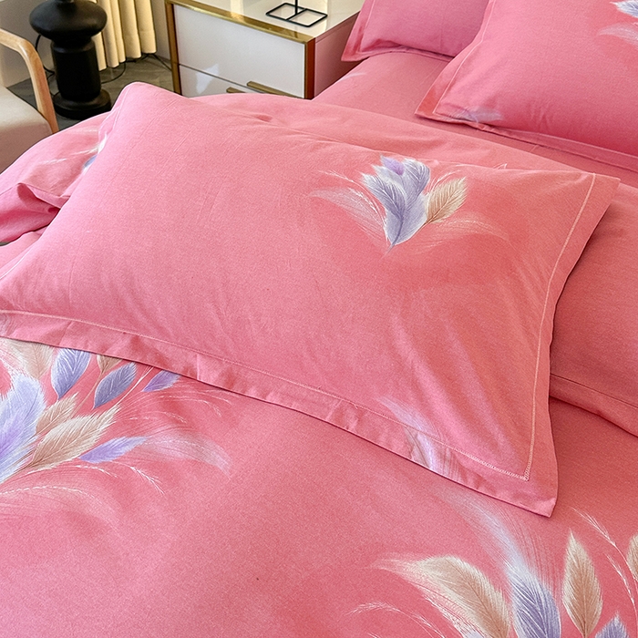 91家纺网 家纺一手货源 找家纺 橘姿 2025新款100%加厚全棉四件套纯棉四件套磨毛四件套礼盒装（控价不低于170） 春风恋影