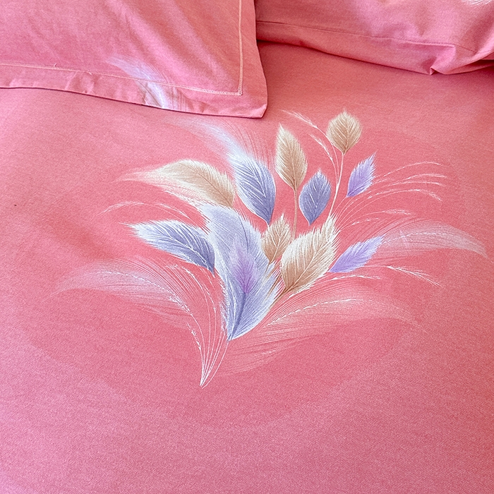 91家纺网 家纺一手货源 找家纺 橘姿 2025新款100%加厚全棉四件套纯棉四件套磨毛四件套礼盒装（控价不低于170） 春风恋影