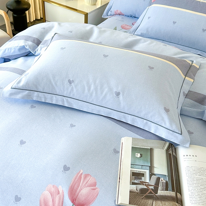 91家纺网 家纺一手货源 找家纺 橘姿 2025新款100%加厚全棉四件套纯棉四件套磨毛四件套礼盒装（控价不低于170） 迪丽雅