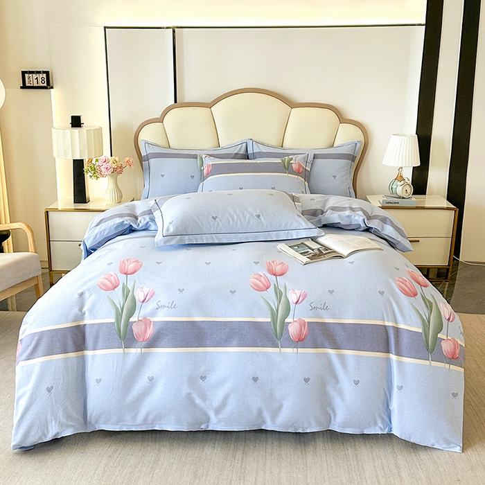 91家纺网 家纺一手货源 找家纺 橘姿 2025新款100%加厚全棉四件套纯棉四件套磨毛四件套礼盒装（控价不低于170） 迪丽雅