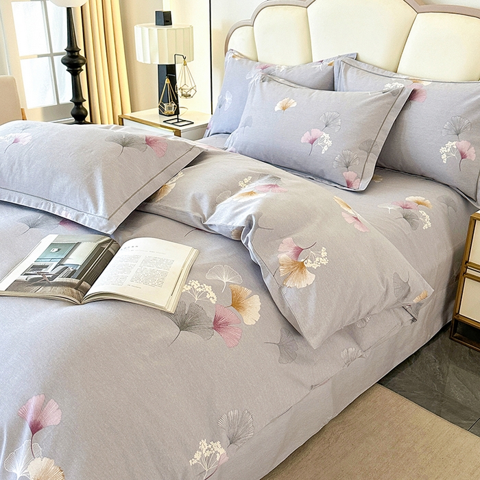 91家纺网 家纺一手货源 找家纺 橘姿 2025新款100%加厚全棉四件套纯棉四件套磨毛四件套礼盒装（控价不低于170） 花都舞影