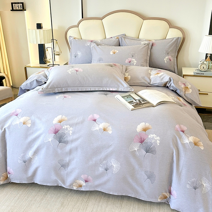 91家纺网 家纺一手货源 找家纺 橘姿 2025新款100%加厚全棉四件套纯棉四件套磨毛四件套礼盒装（控价不低于170） 花都舞影