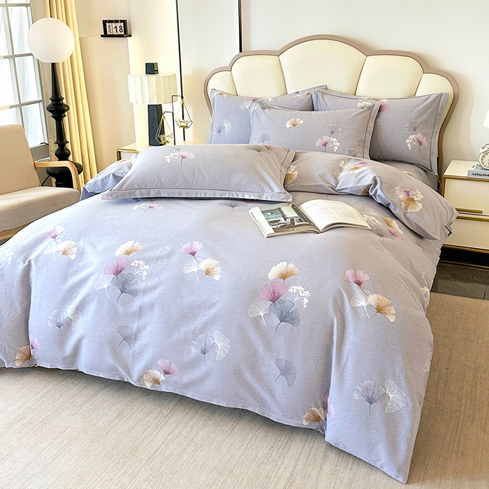 91家纺网 家纺一手货源 找家纺 橘姿 2025新款100%加厚全棉四件套纯棉四件套磨毛四件套礼盒装（控价不低于170） 花都舞影