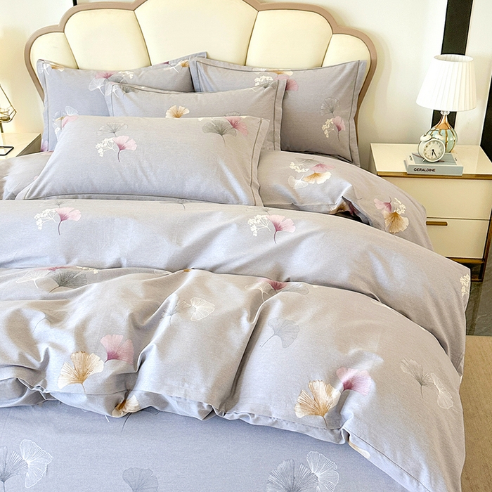 91家纺网 家纺一手货源 找家纺 橘姿 2025新款100%加厚全棉四件套纯棉四件套磨毛四件套礼盒装（控价不低于170） 花都舞影