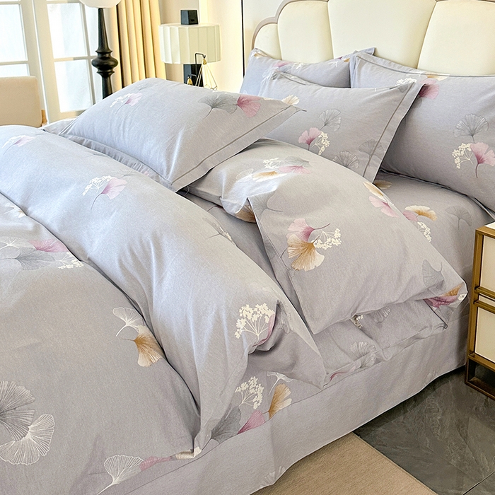 91家纺网 家纺一手货源 找家纺 橘姿 2025新款100%加厚全棉四件套纯棉四件套磨毛四件套礼盒装（控价不低于170） 花都舞影