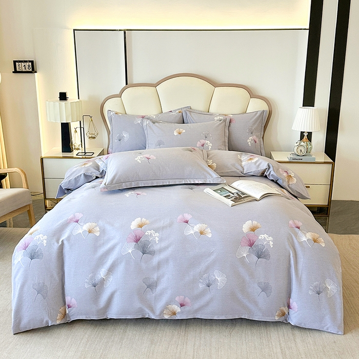 91家纺网 家纺一手货源 找家纺 橘姿 2025新款100%加厚全棉四件套纯棉四件套磨毛四件套礼盒装（控价不低于170） 花都舞影