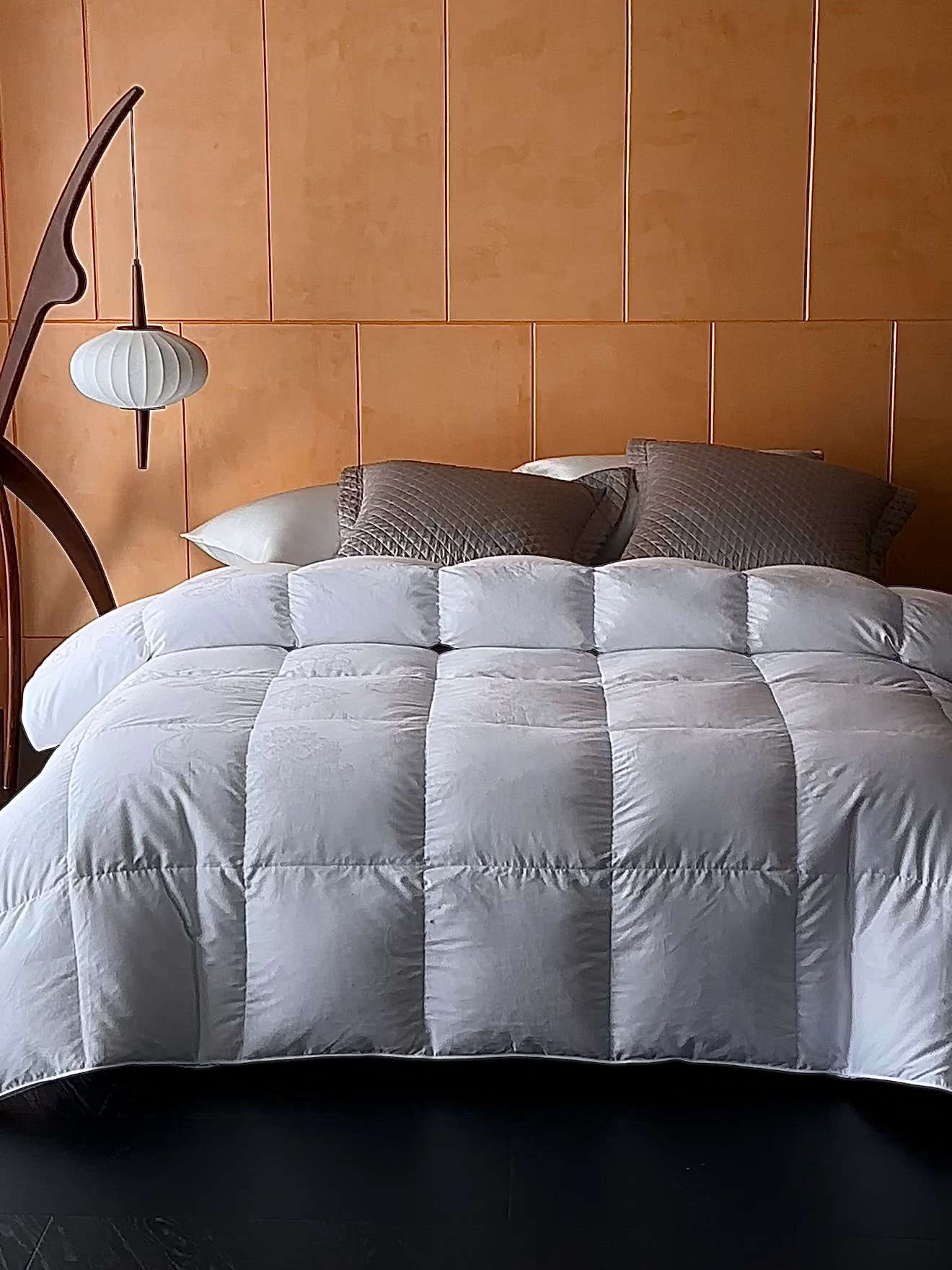 91家纺网 家纺一手货源 找家纺 （总）暖羽屋羽绒馆 2025新款羽毛被子 95白鹅绒丝被芯  羽绒被 加厚冬被