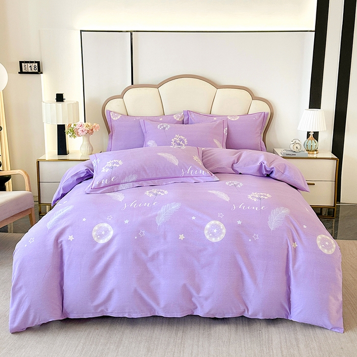 91家纺网 家纺一手货源 找家纺 橘姿 2025新款100%加厚全棉四件套纯棉四件套磨毛四件套礼盒装（控价不低于170） 花语芬芳