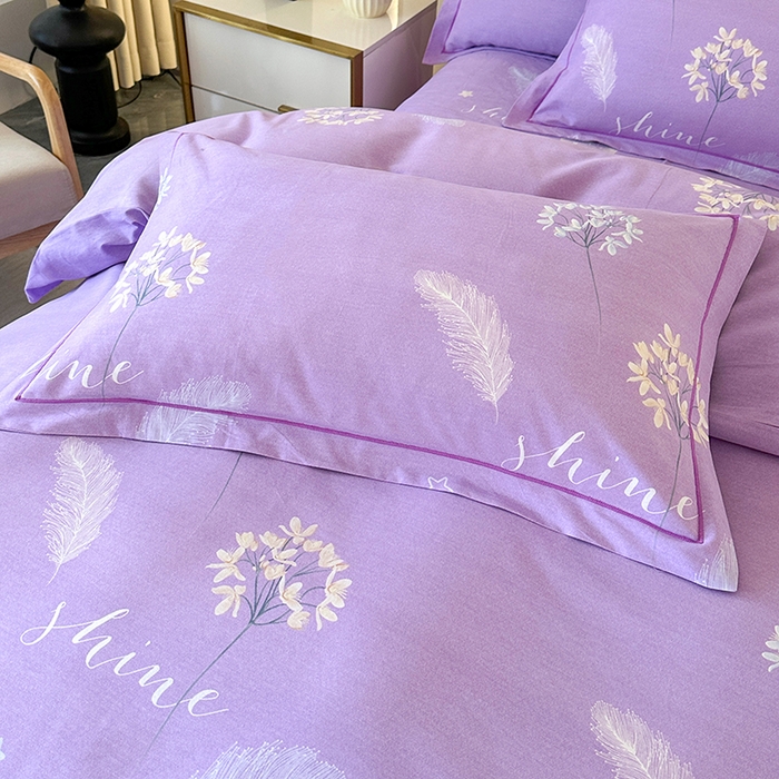 91家纺网 家纺一手货源 找家纺 橘姿 2025新款100%加厚全棉四件套纯棉四件套磨毛四件套礼盒装（控价不低于170） 花语芬芳