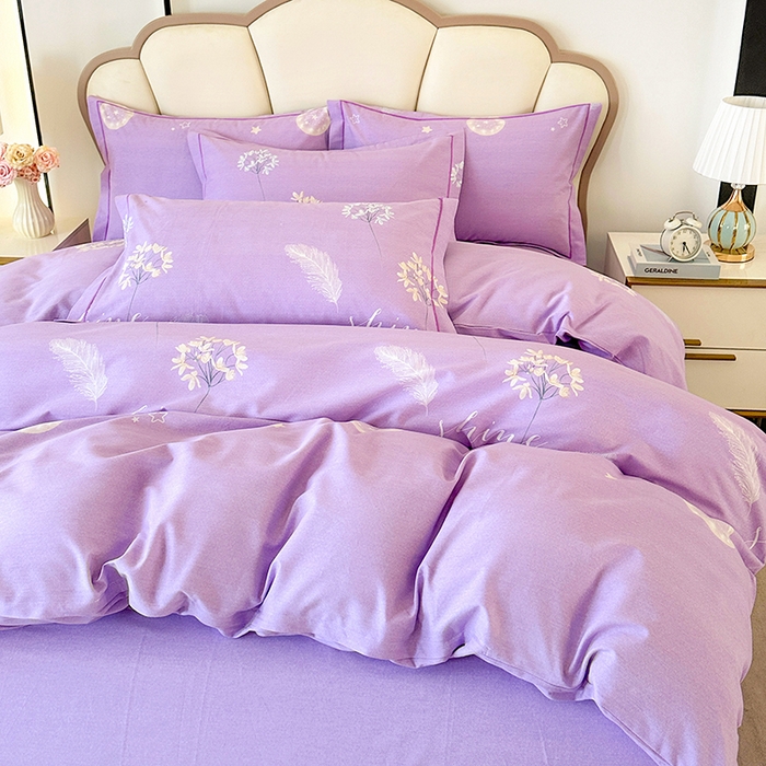 91家纺网 家纺一手货源 找家纺 橘姿 2025新款100%加厚全棉四件套纯棉四件套磨毛四件套礼盒装（控价不低于170） 花语芬芳