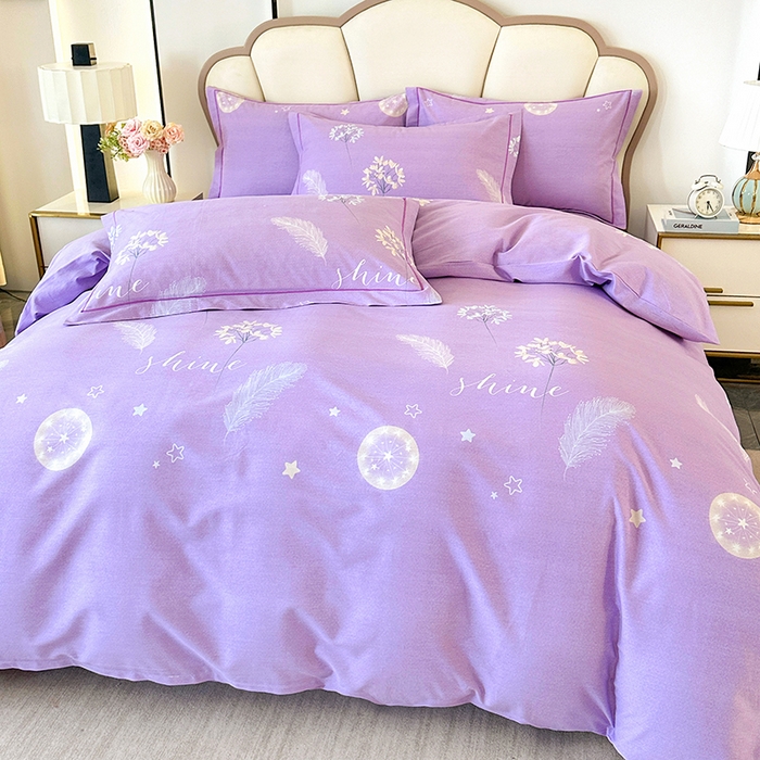 91家纺网 家纺一手货源 找家纺 橘姿 2025新款100%加厚全棉四件套纯棉四件套磨毛四件套礼盒装（控价不低于170） 花语芬芳