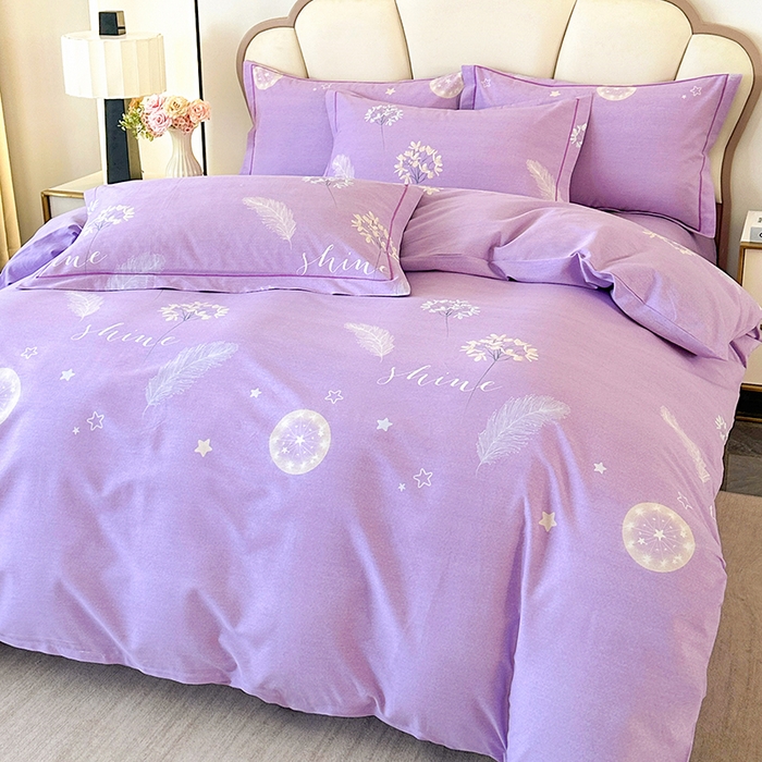 91家纺网 家纺一手货源 找家纺 橘姿 2025新款100%加厚全棉四件套纯棉四件套磨毛四件套礼盒装（控价不低于170） 花语芬芳