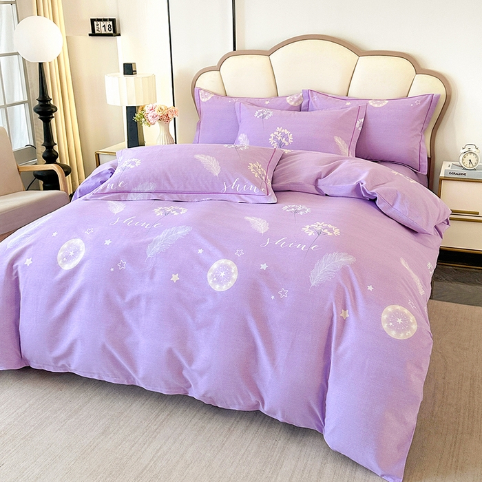 91家纺网 家纺一手货源 找家纺 橘姿 2025新款100%加厚全棉四件套纯棉四件套磨毛四件套礼盒装（控价不低于170） 花语芬芳