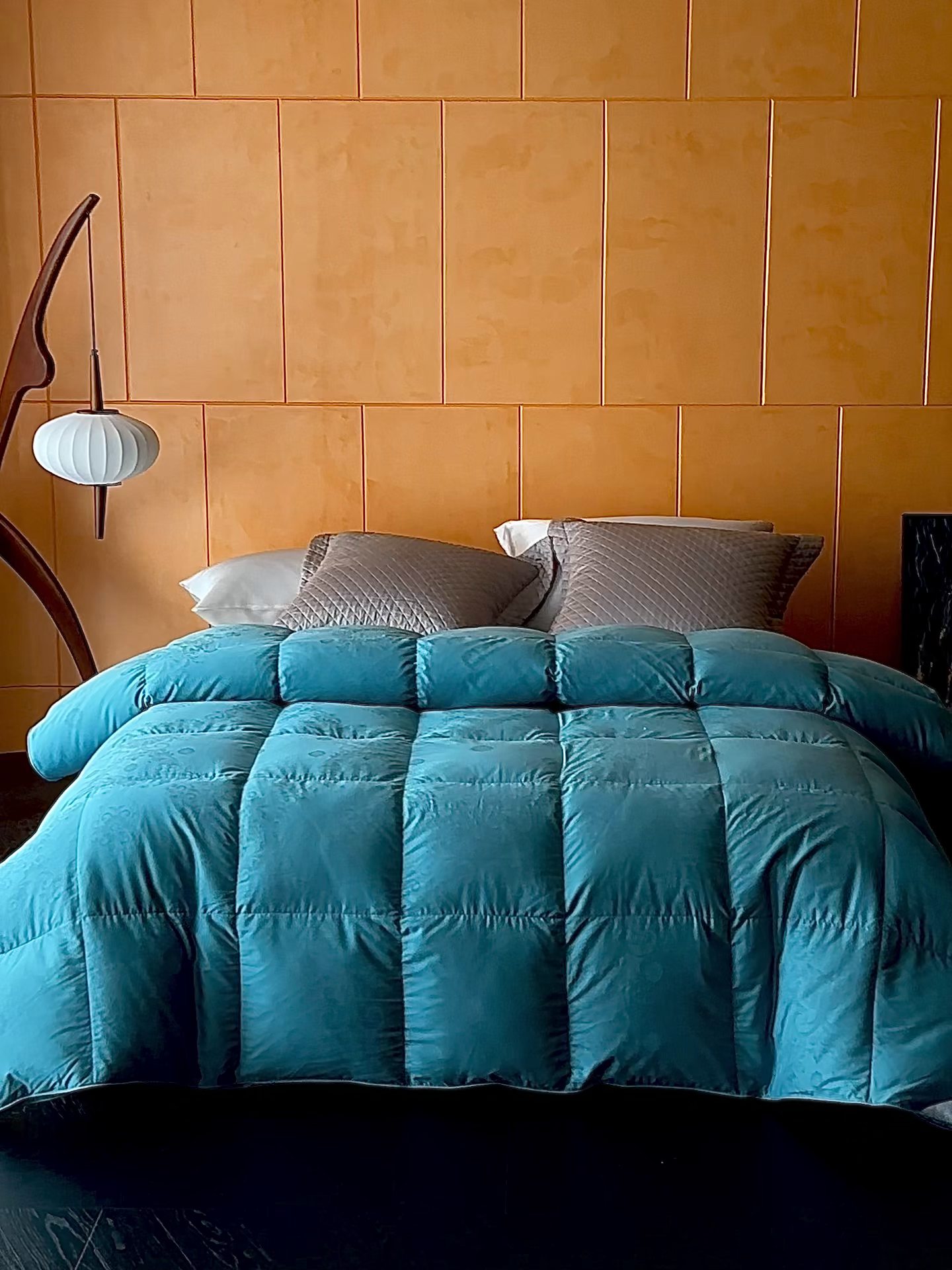 91家纺网 家纺一手货源 找家纺 暖羽屋羽绒馆 2025新款羽毛被子 95白鹅绒丝被芯  羽绒被 加厚冬被 雅馨 青蓝