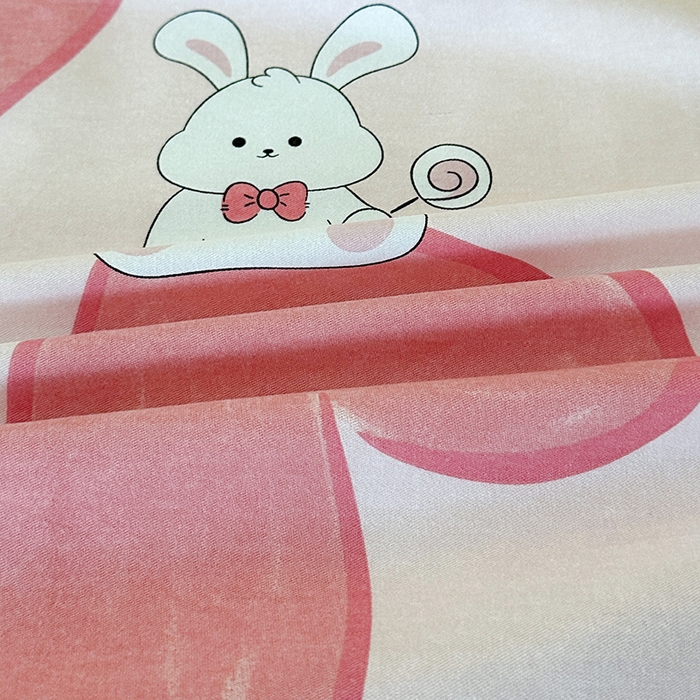 91家纺网 家纺一手货源 找家纺 橘姿 2025新款100%加厚全棉四件套纯棉四件套磨毛四件套礼盒装（控价不低于170） 铃兰兔粉