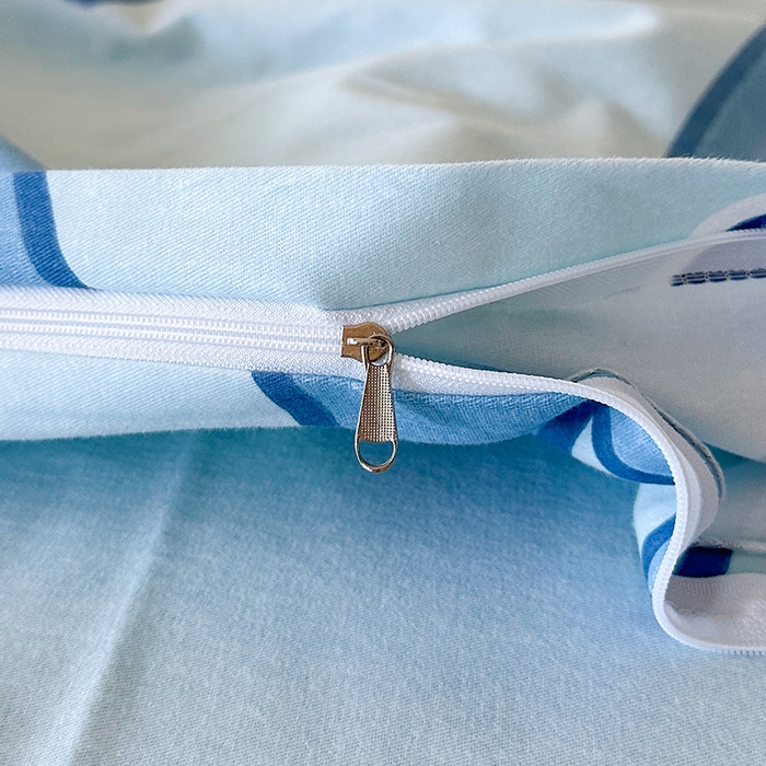 91家纺网 家纺一手货源 找家纺 橘姿 2025新款100%加厚全棉四件套纯棉四件套磨毛四件套礼盒装（控价不低于170） 铃兰兔蓝