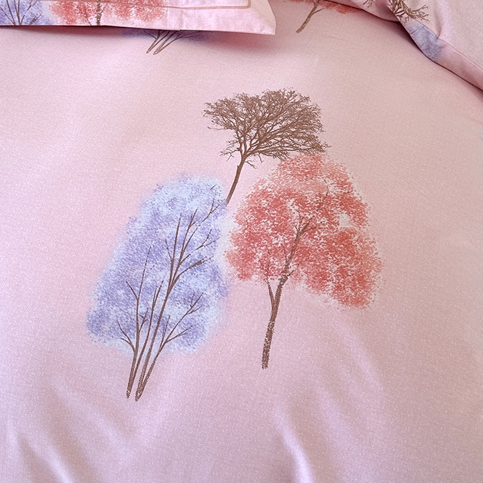 91家纺网 家纺一手货源 找家纺 橘姿 2025新款100%加厚全棉四件套纯棉四件套磨毛四件套礼盒装（控价不低于170） 树影漫漫