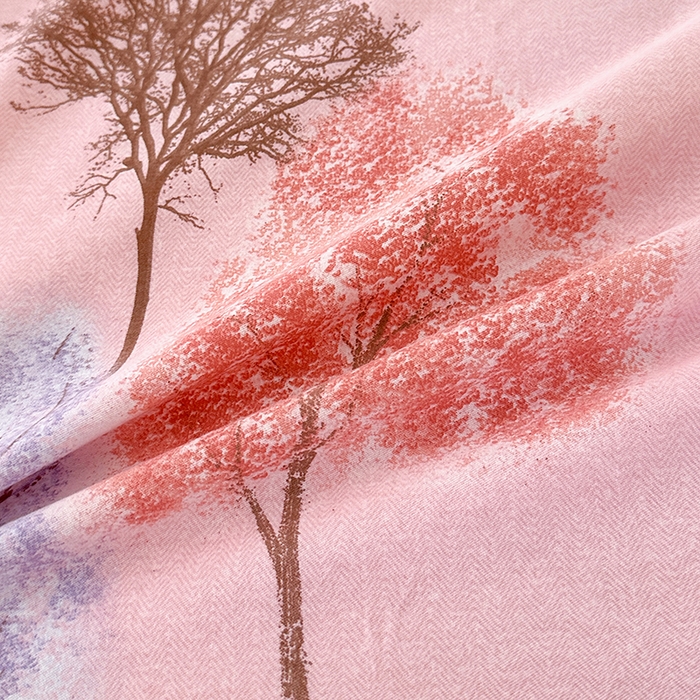 91家纺网 家纺一手货源 找家纺 橘姿 2025新款100%加厚全棉四件套纯棉四件套磨毛四件套礼盒装（控价不低于170） 树影漫漫