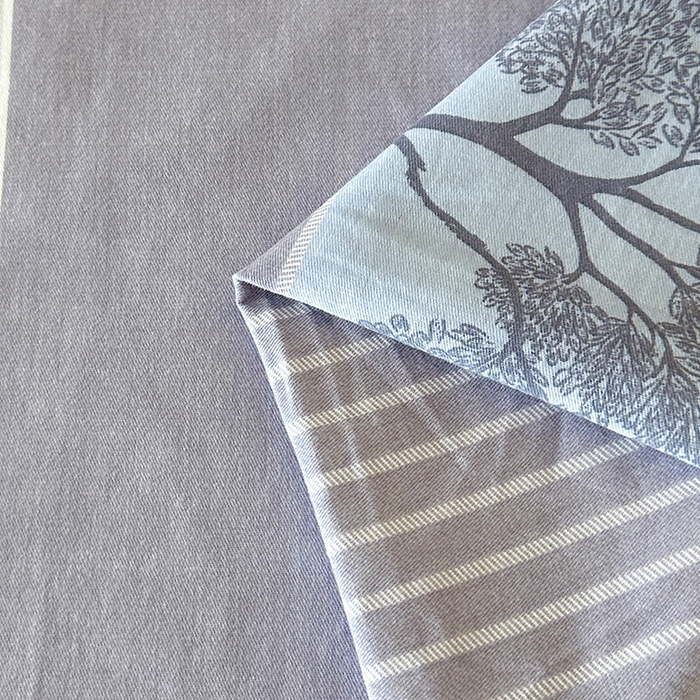 91家纺网 家纺一手货源 找家纺 橘姿 2025新款100%加厚全棉四件套纯棉四件套磨毛四件套礼盒装（控价不低于170） 树影情怀蓝