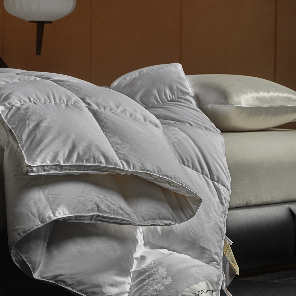 91家纺网 家纺一手货源 找家纺 （总）暖羽屋羽绒馆 2025新款羽毛被子 95白鹅绒丝被芯  羽绒被 加厚冬被