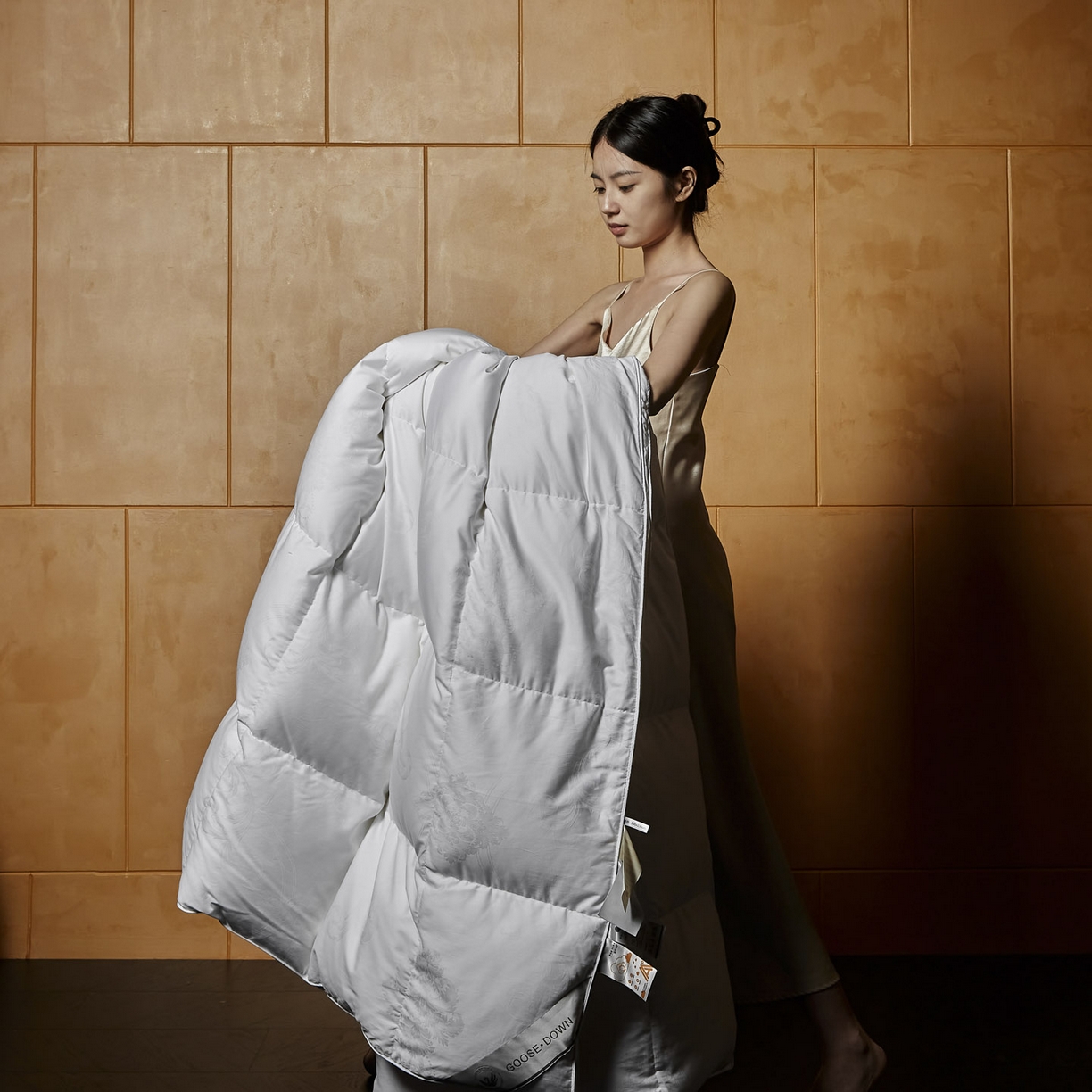 （总）暖羽屋羽绒馆 2025新款羽毛被子 95白鹅绒丝被芯  羽绒被 加厚冬被