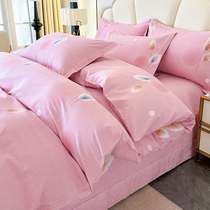 91家纺网 家纺一手货源 找家纺 橘姿 2025新款100%加厚全棉四件套纯棉四件套磨毛四件套礼盒装（控价不低于170） 夏花