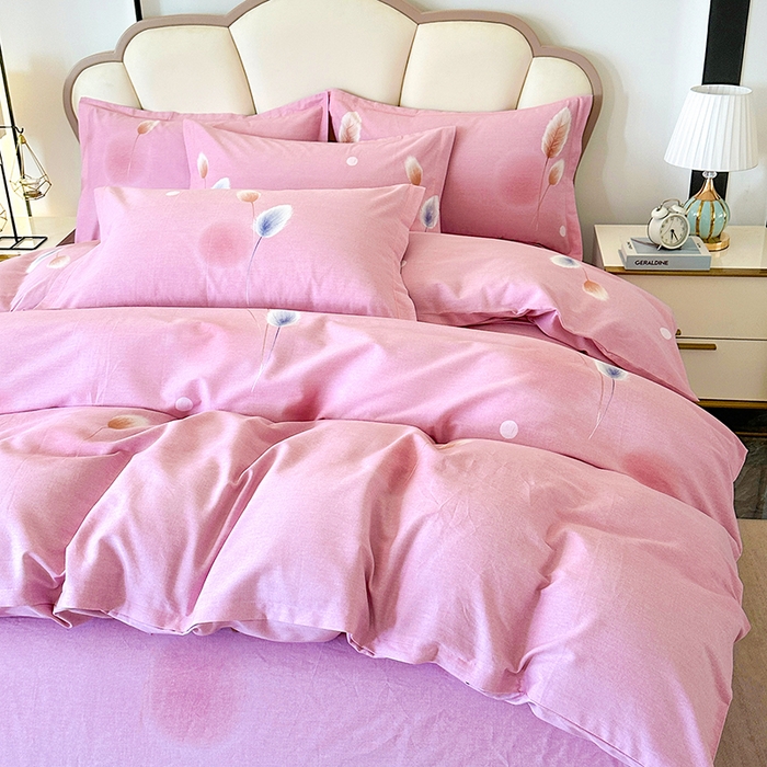 91家纺网 家纺一手货源 找家纺 橘姿 2025新款100%加厚全棉四件套纯棉四件套磨毛四件套礼盒装（控价不低于170） 夏花