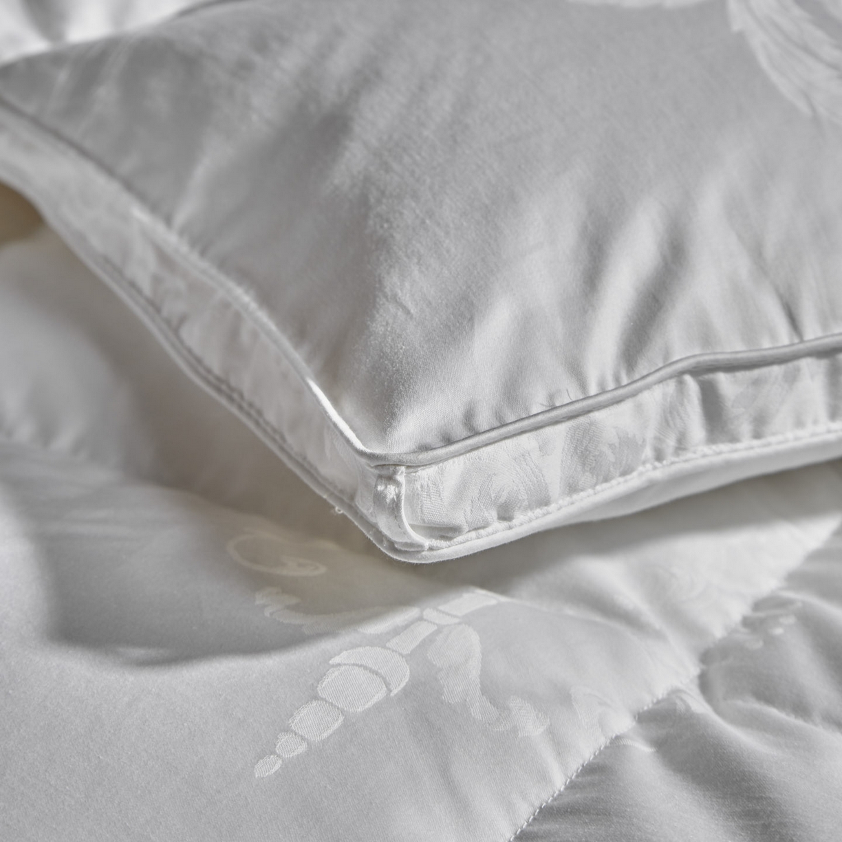 91家纺网 家纺一手货源 找家纺 暖羽屋羽绒馆 2025新款羽毛被子 95白鹅绒丝被芯  羽绒被 加厚冬被 雅馨 白色