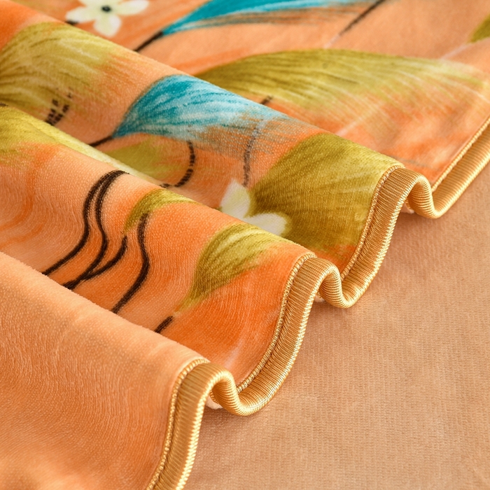 91家纺网 家纺一手货源 找家纺 赫本 2025新品8斤爆品牛奶绒四件套床裙款金雕绒法莱绒四套件 暖秋