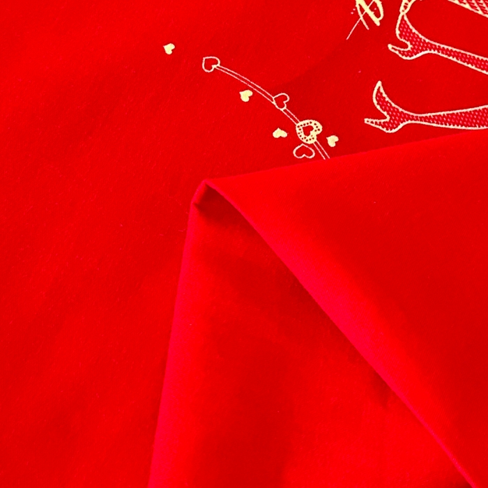 91家纺网 家纺一手货源 找家纺 橘姿 2025新款100%加厚全棉四件套纯棉四件套磨毛四件套礼盒装（控价不低于170） 珍爱大红