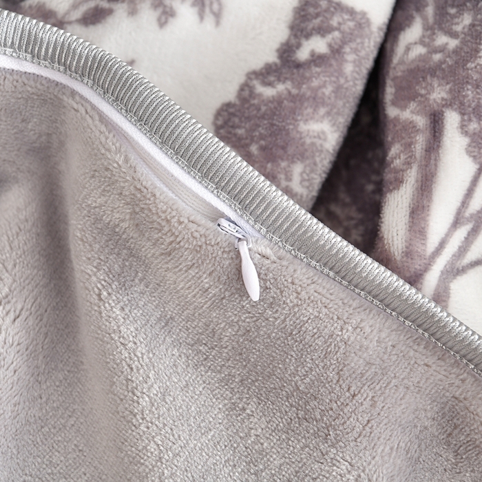 91家纺网 家纺一手货源 找家纺 赫本 2025新品8斤爆品牛奶绒四件套床裙款金雕绒法莱绒四套件 森林密语