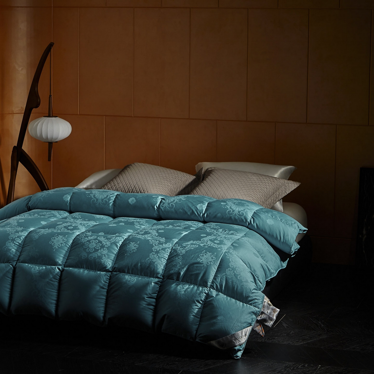 91家纺网 家纺一手货源 找家纺 暖羽屋羽绒馆 2025新款羽毛被子 95白鹅绒丝被芯  羽绒被 加厚冬被 雅馨 青蓝