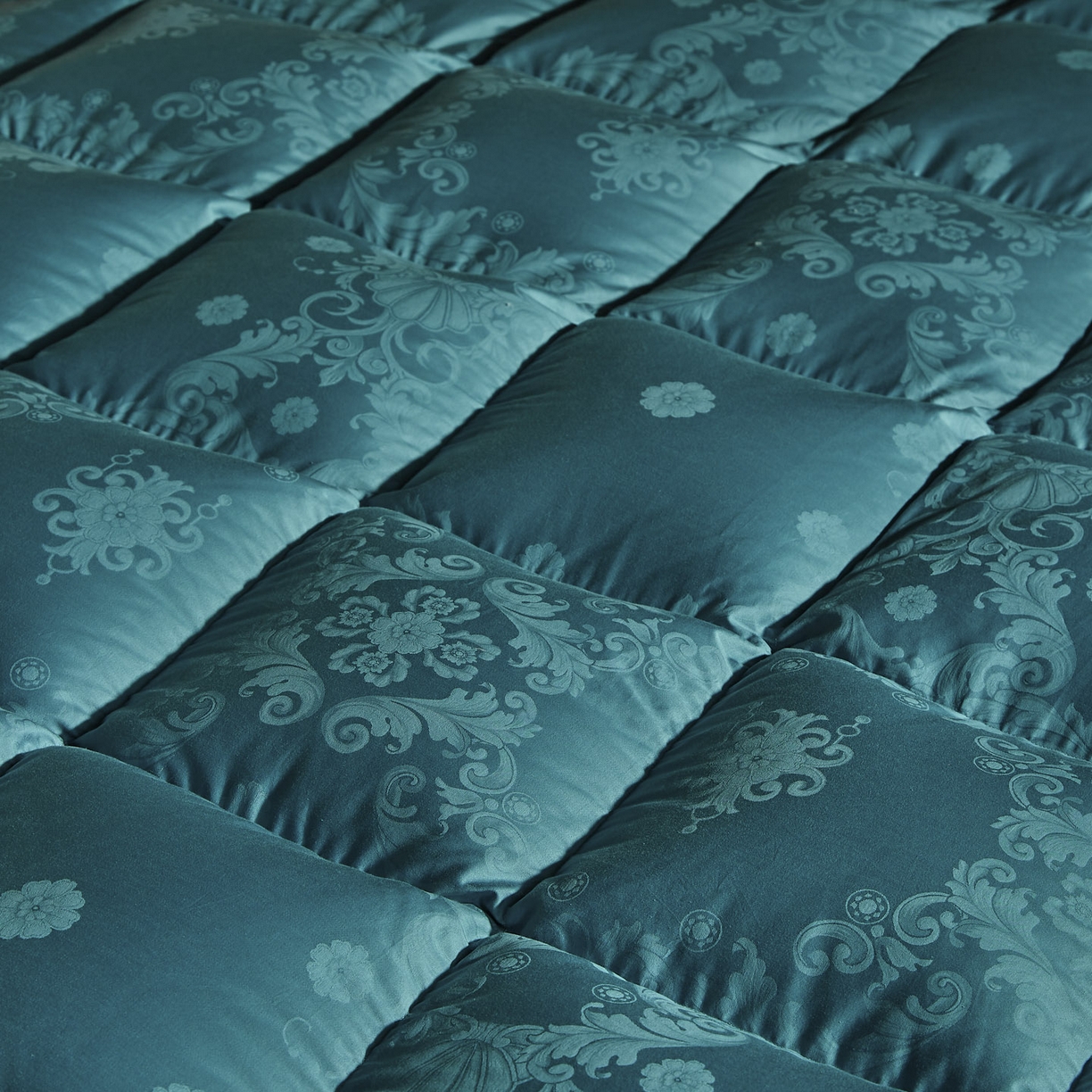 91家纺网 家纺一手货源 找家纺 暖羽屋羽绒馆 2025新款羽毛被子 95白鹅绒丝被芯  羽绒被 加厚冬被 雅馨 青蓝