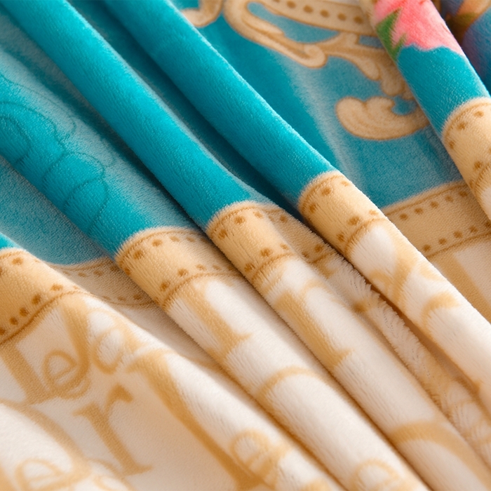 91家纺网 家纺一手货源 找家纺 赫本 2025新品8斤爆品牛奶绒四件套床裙款金雕绒法莱绒四套件 织梦-蓝