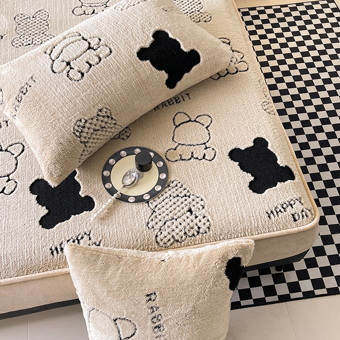 91家纺网 家纺一手货源 找家纺 欧邦 2025新款阳离子舒棉绒牛奶绒床笠单床笠床笠单件-可可熊 可可熊-咖色