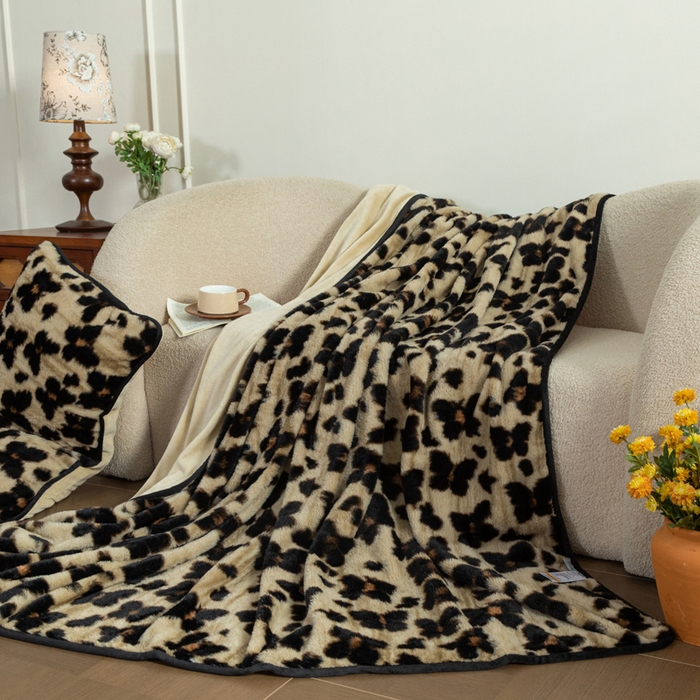 91家纺网 家纺一手货源 找家纺 库里梦家纺 2025新款跨境专供网红直播热款加厚兔毛绒毯可定做尺寸 蝴蝶梦-咖